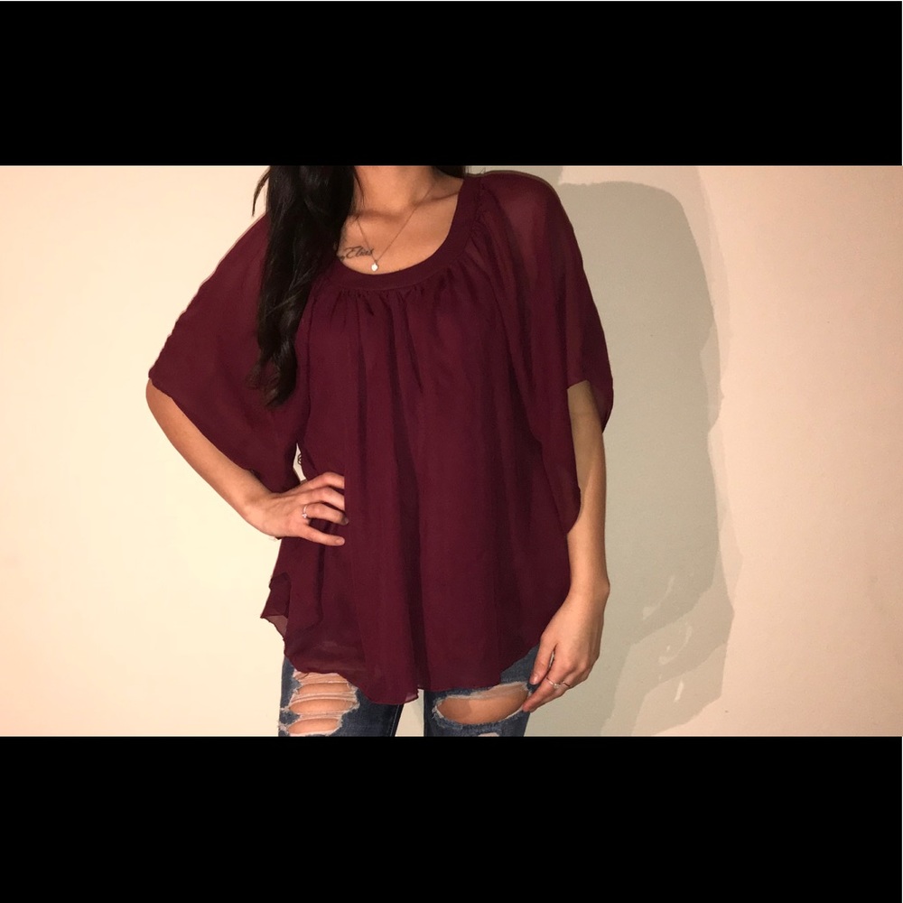 Maroon top - Picture 2 of 2